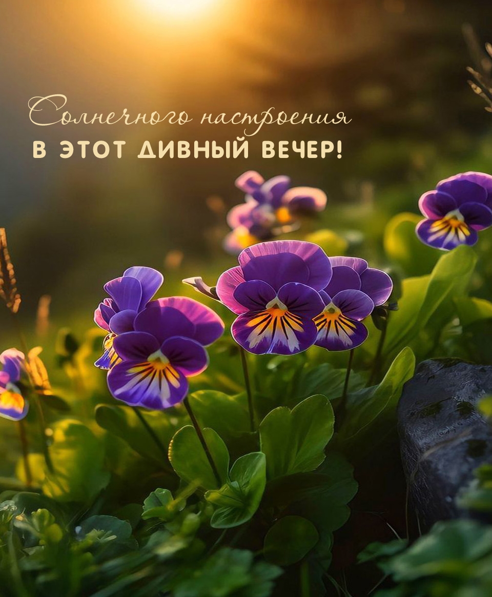 Солнечного настроения в этот дивный вечер!