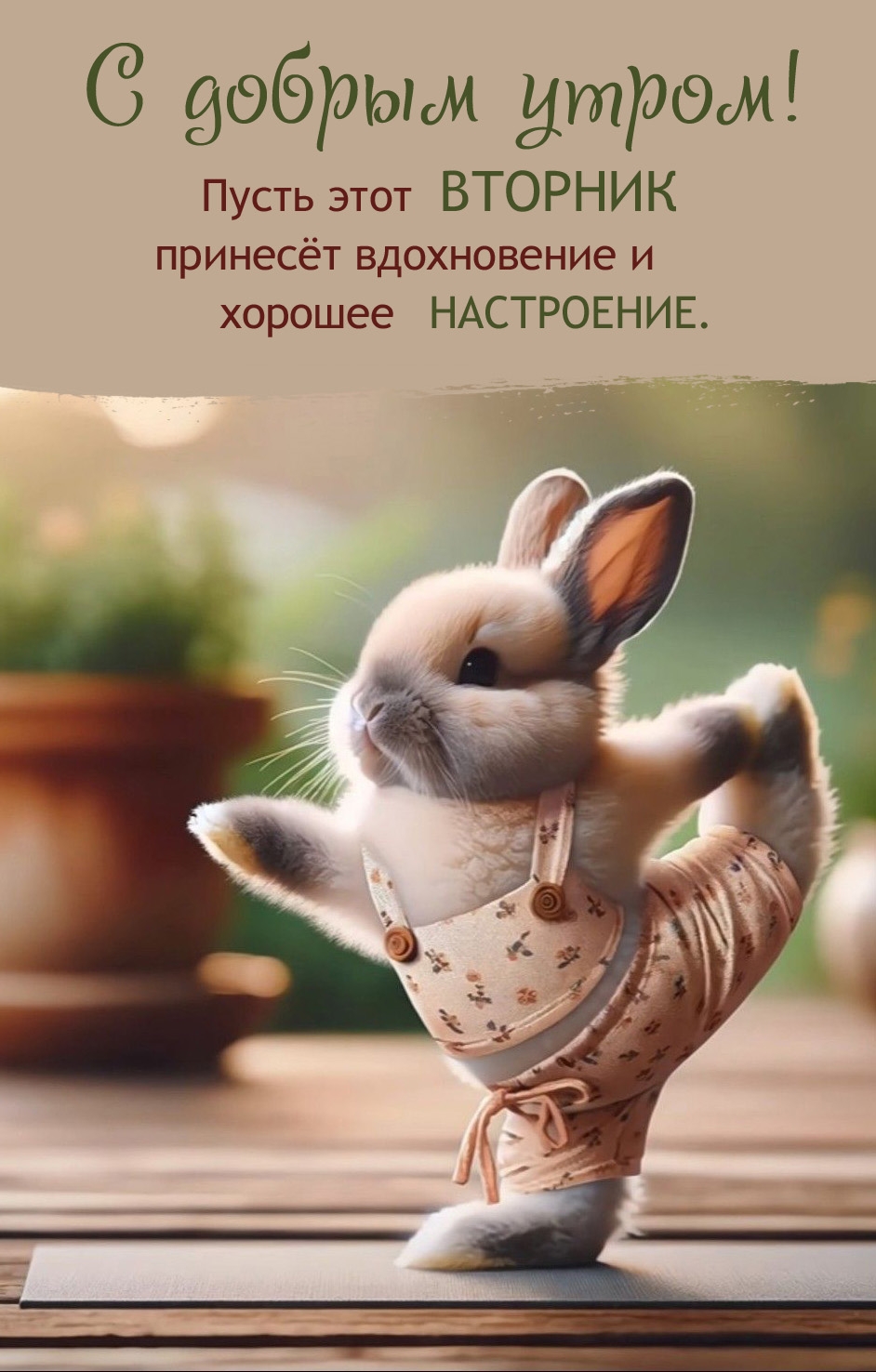 Пусть этот вторник принесёт вдохновение и хорошее настроение