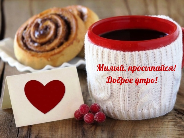 Милый, просыпайся! Доброе утро!
