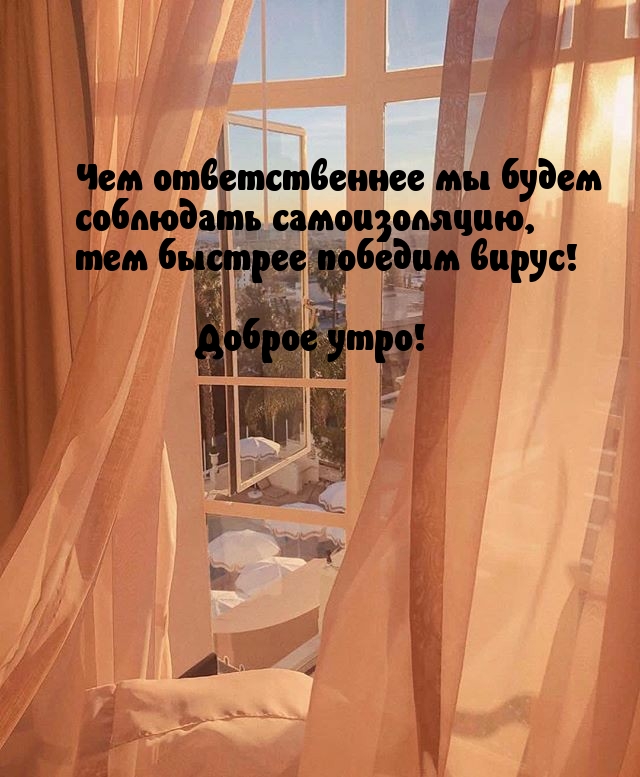 Как быстрее победить вирус? Доброе утро!