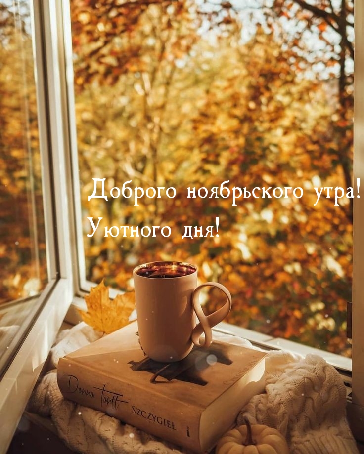 Доброго ноябрьского утра! Уютного дня!