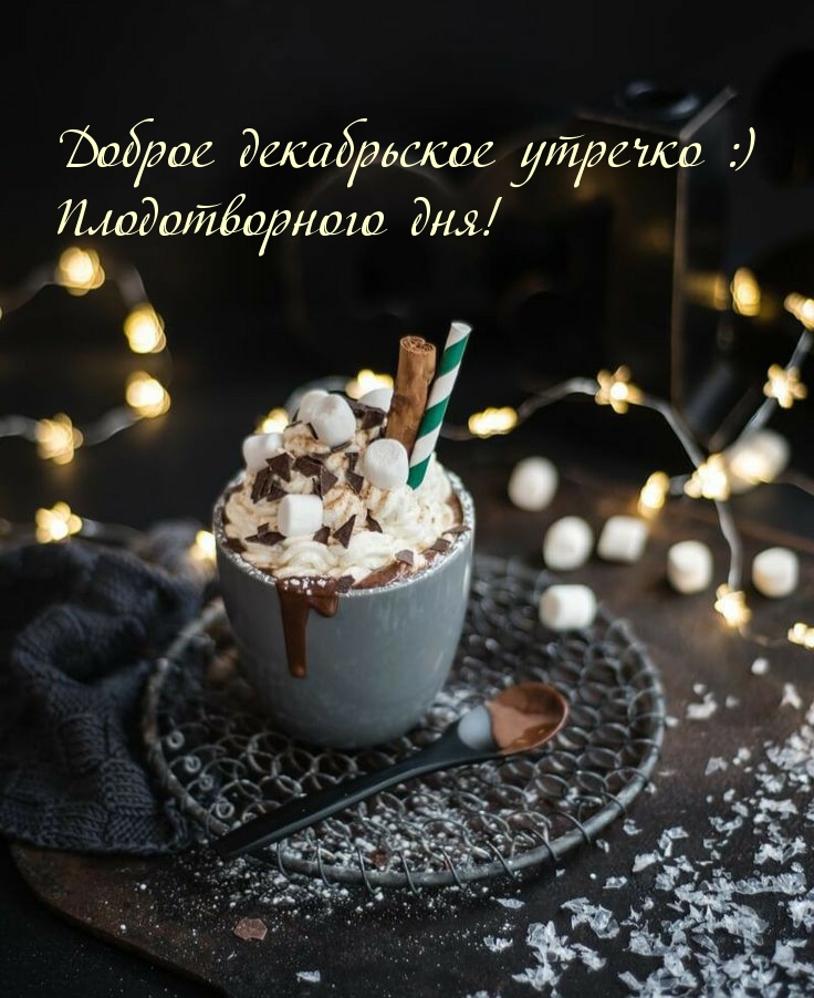 Доброе декабрьское утречко :) Плодотворного дня!