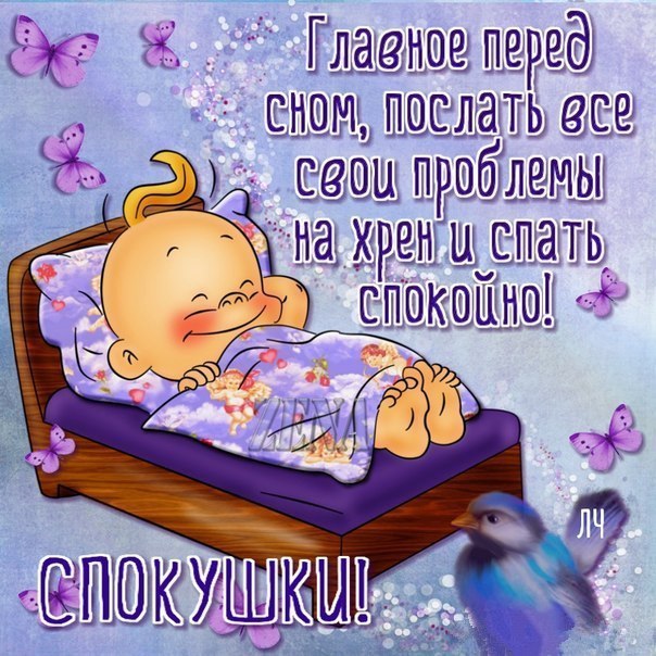 Главное перед сном, послать все свои проблемы и спать спокойно!