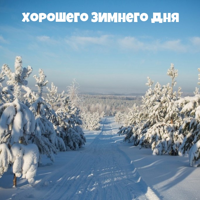 Хорошего зимнего дня