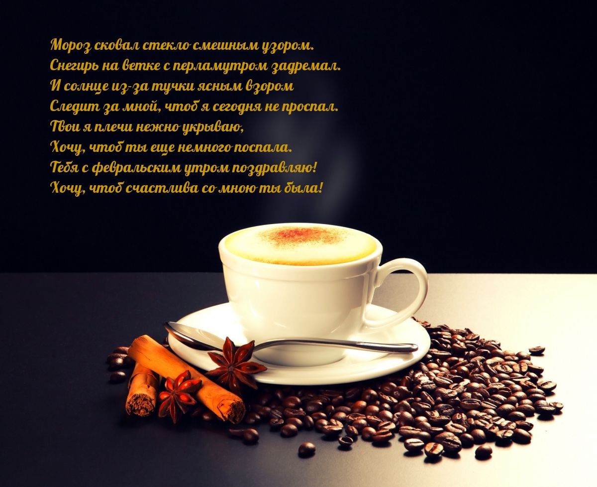 Тебя с февральским утром поздравляю! Стихотворение