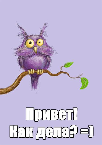 Привет, как дела?)