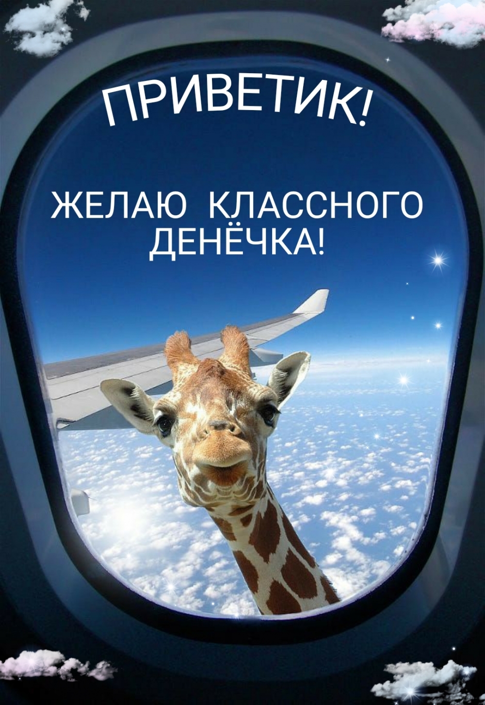 Приветик! Желаю классного денёчка