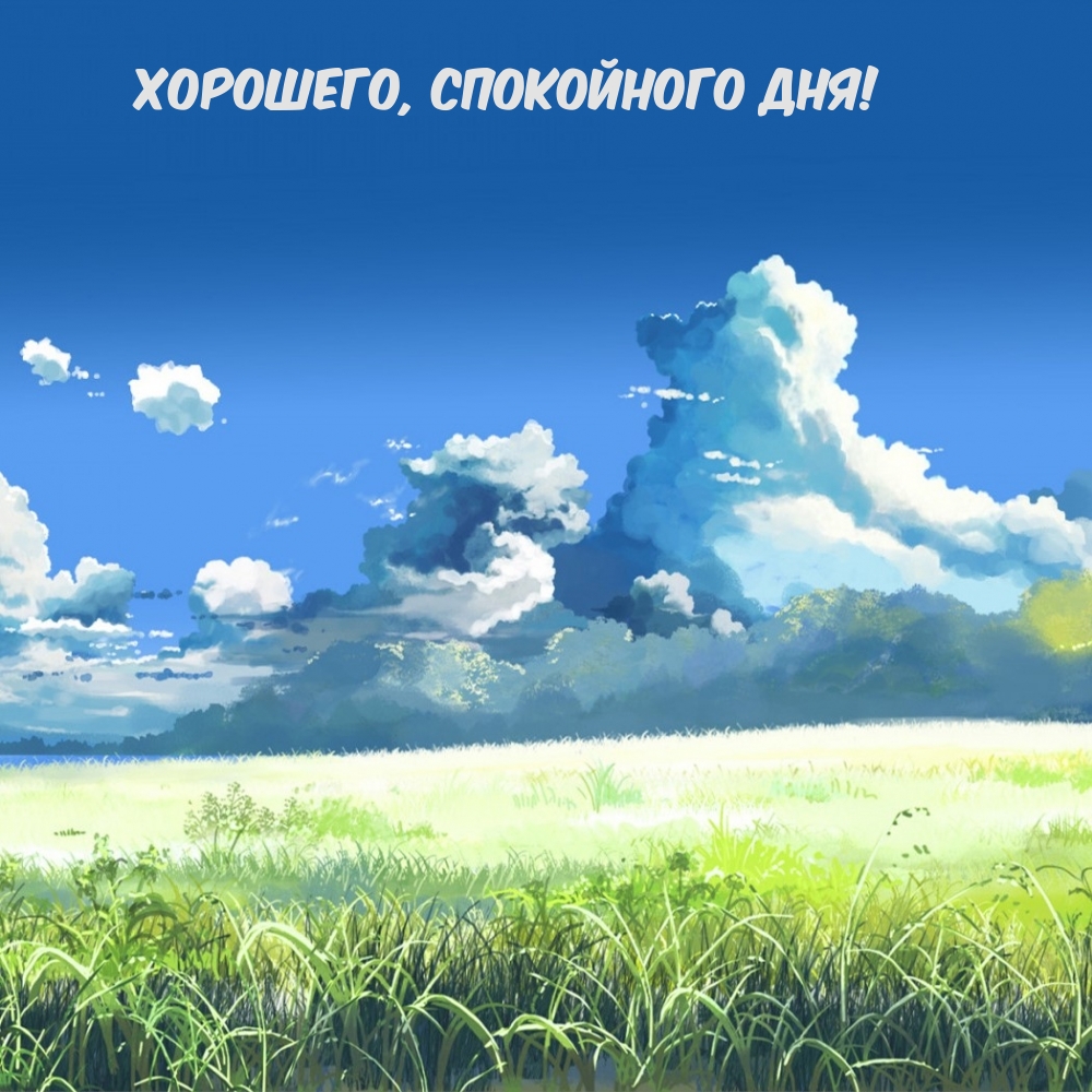 Хорошего, спокойного дня!