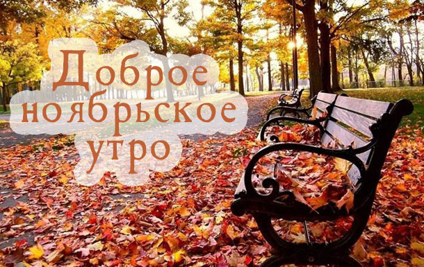 Доброе ноябрьское утро!