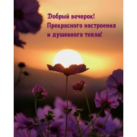 Добрый вечерок! Прекрасного настроения и душевного тепла!