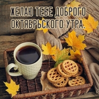 Желаю тебе доброго октябрьского утра.