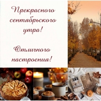 Прекрасного сентябрьского утра! Отличного настроения!