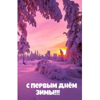 С первым днём зимы!