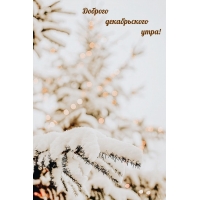 Доброго декабрьского утра!