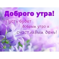 Пусть будет добрым утро и счастливым день!