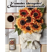 Уютных выходных! Отличного настроения!