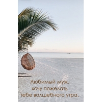 Любимый муж, хочу пожелать тебе волшебного утра.