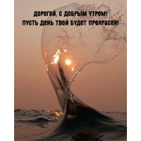Дорогой, с добрым утром! Пусть день твой будет прекрасен!