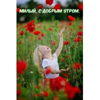 Милый, с добрым утром.