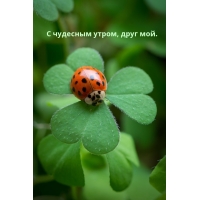 С чудесным утром, друг мой.