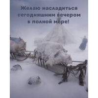 Желаю насладиться сегодняшним вечером в полной мере!