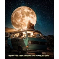 Желаю тебе замечательной ночи и сладких снов!