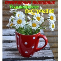 Прекрасных выходных Ромашкового настроения