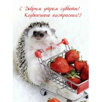 С Добрым утром субботы! Клубничного настроения!:)