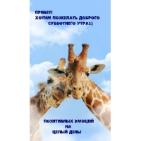 Хотим пожелать доброго субботнего утра!:)
