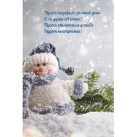 Пусть подарит зимний день Для души общение!