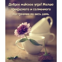 Доброе майское утро!