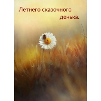 Летнего сказочного денька.