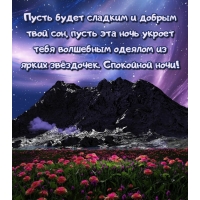 Спокойной ночи! Пусть будет сладким твой сон