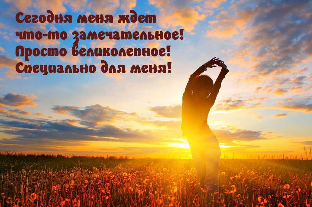 Сегодня меня ждет что-то замечательное!