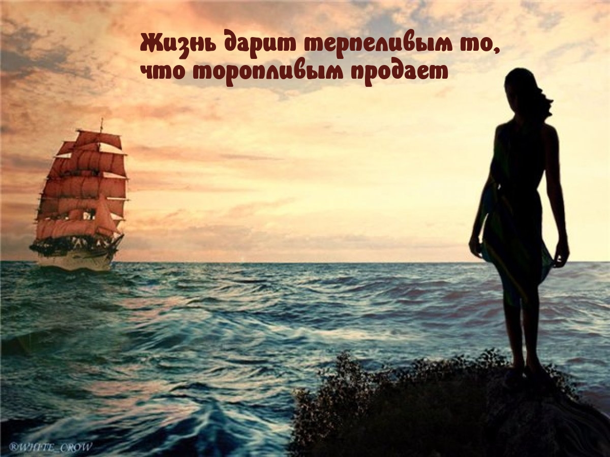 Жизнь дарит терпеливым то, что торопливым продает