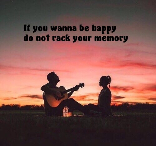 If you wanna be happy