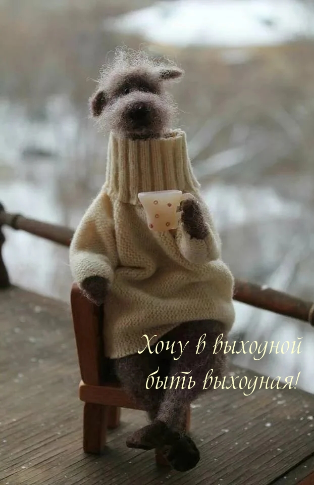 Картинки с надписями.  Хочу в выходной быть выходная!.