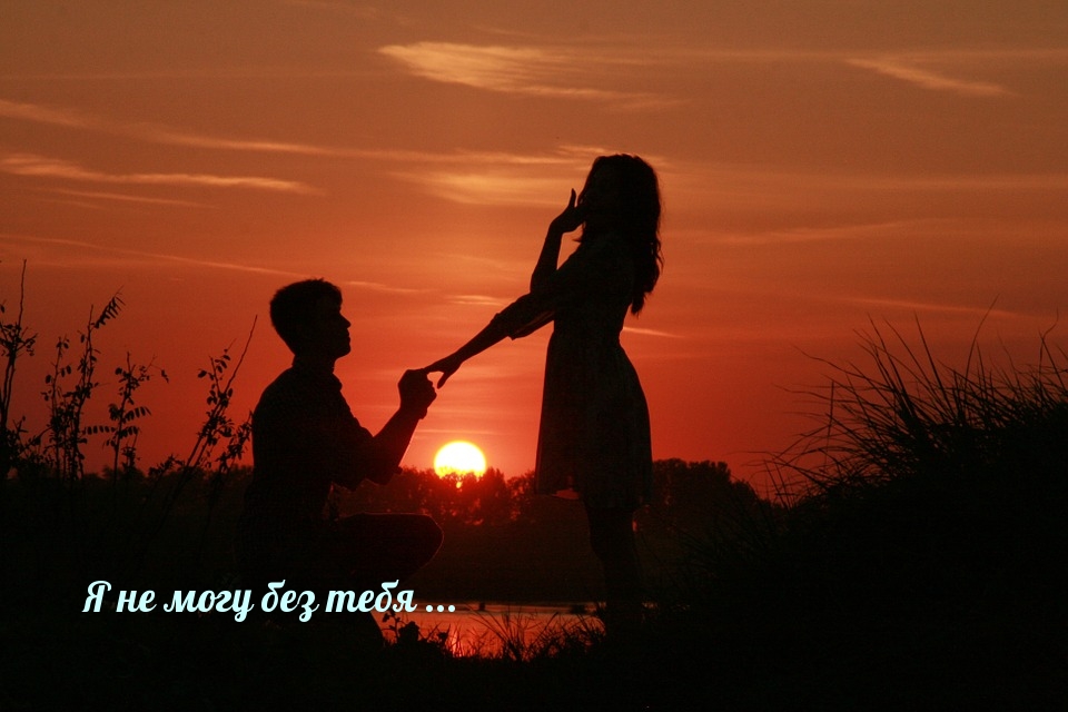 Я не могу без тебя …