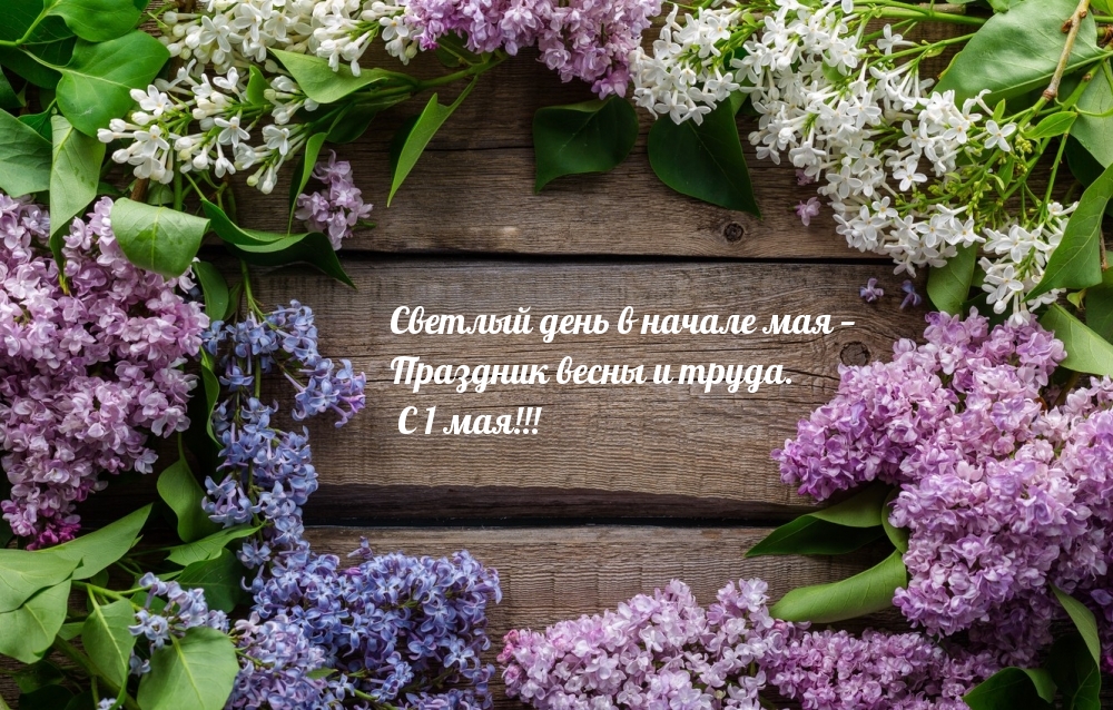 Праздник весны и труда. С 1 мая!
