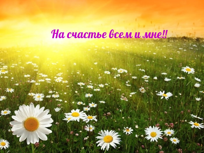 На счастье всем и мне!