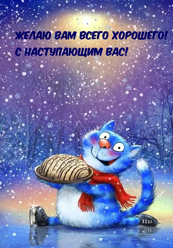Желаю вам всего хорошего! С наступающим вас!