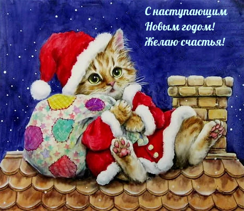 С наступающим Новым годом! Желаю счастья!