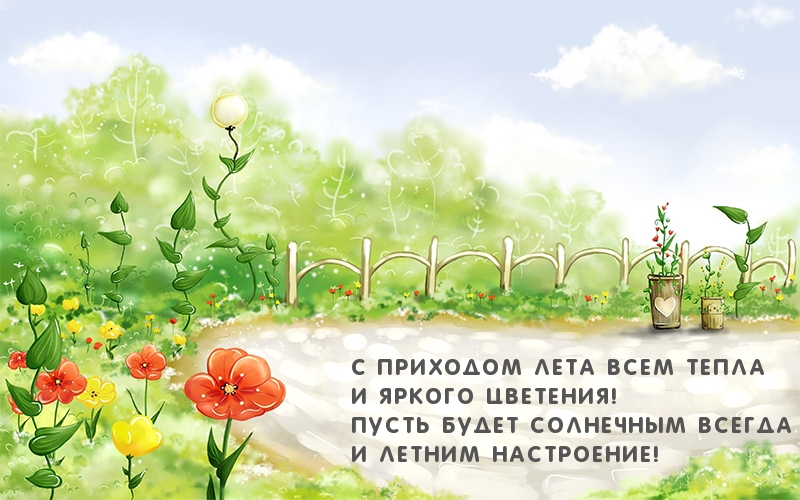 С приходом лета всем тепла!