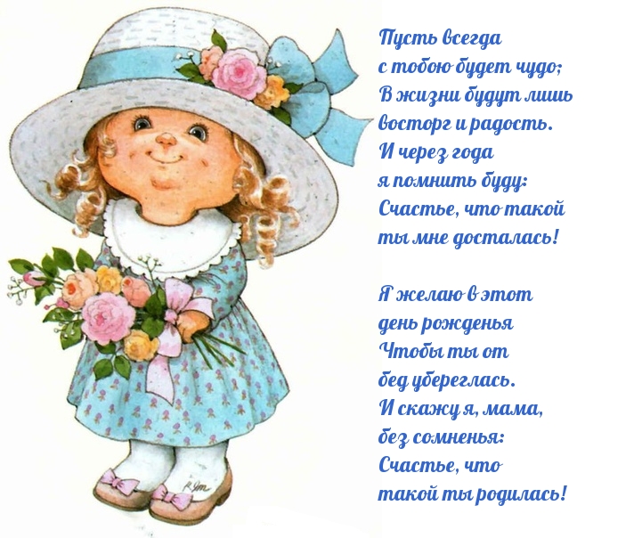 Красивое пожелание на день рождения маме