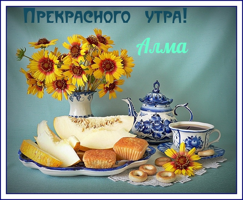 Алма, приятного утра!