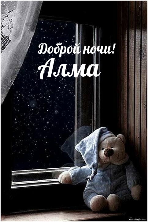 Алма, доброй ночи!
