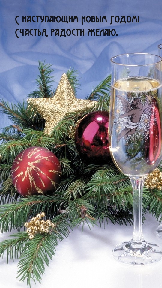 С наступающим Новым Годом! Счастья, радости желаю.