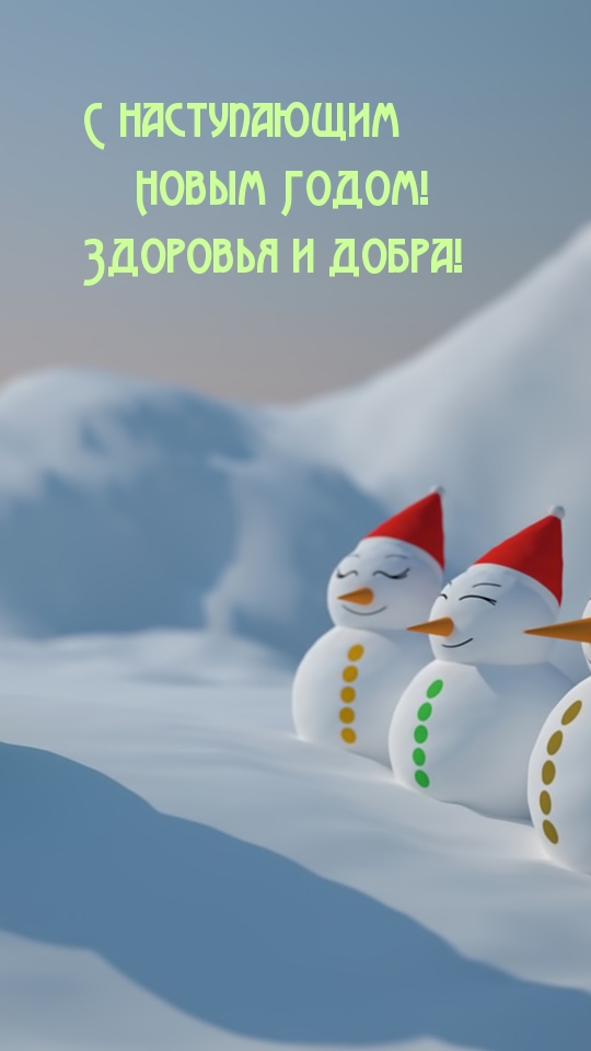 Здоровья и добра! С наступающим !