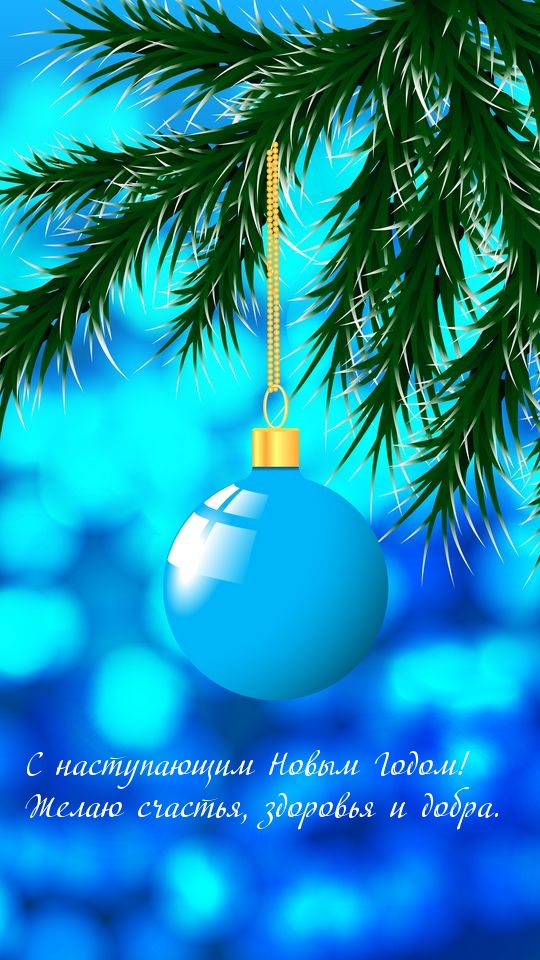 С наступающим Новым Годом! Желаю счастья