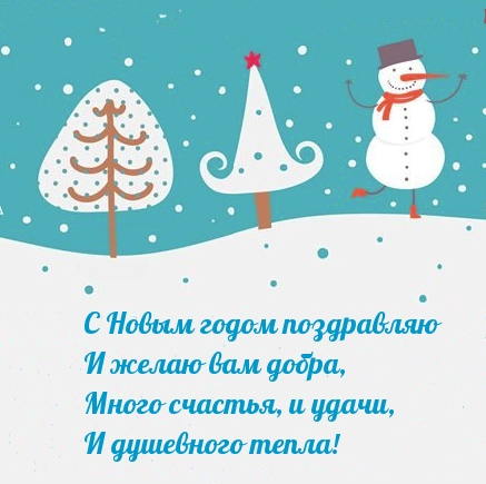 С Новым годом поздравляю! Добра!